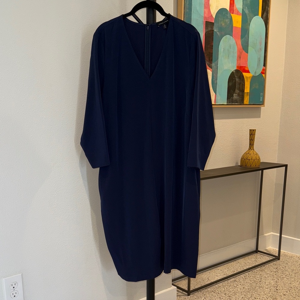 Universal Standard Navy Blue Dress with Pockets -Size S